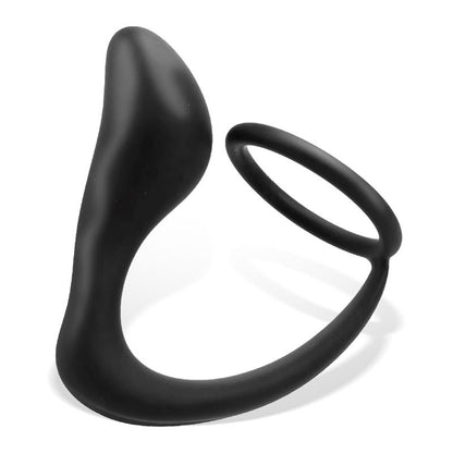 TARDENOCHE - RANDAL PLUG ANAL CON ANILLO PARA EL PENE SILICONA NEGRO