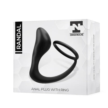 TARDENOCHE - RANDAL PLUG ANAL CON ANILLO PARA EL PENE SILICONA NEGRO