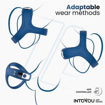 INTOYOU APP SERIES - RANK ANILLO VIBRADOR CON APP AZUL