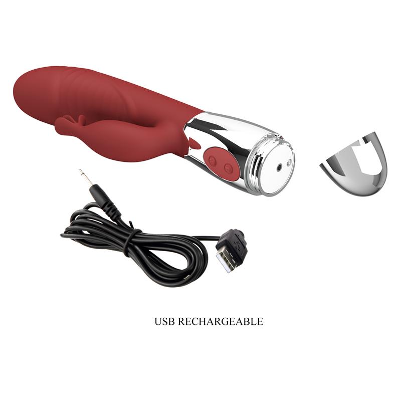 PRETTYLOVE - RASMUSSEN VIBRADOR 30 FUNCIONES ROJO