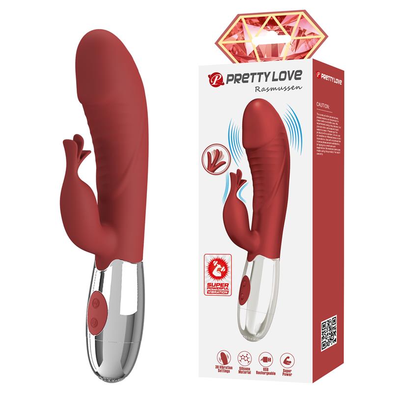 PRETTYLOVE - RASMUSSEN VIBRADOR 30 FUNCIONES ROJO