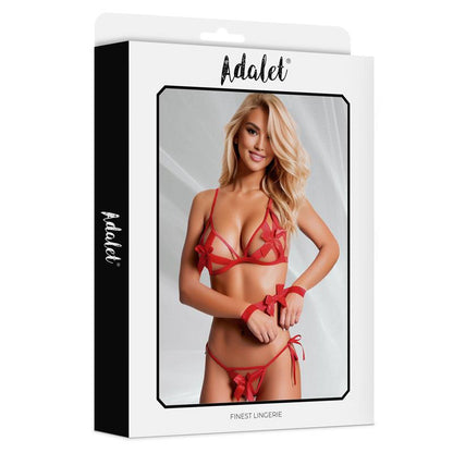 ADALET LINGERIE - RAVEN SET SUJETADOR, TANGA Y ESPOSAS