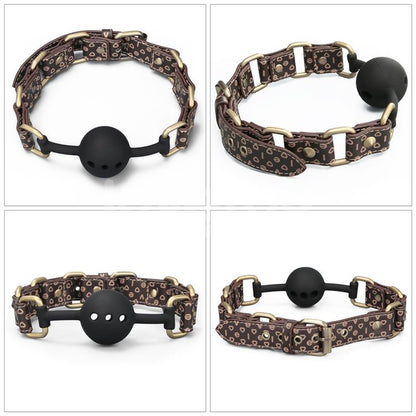 LOVETOY - REBELLION REIGN MORDAZA DE BOLA DE SILICONA TRANSPIRABLE