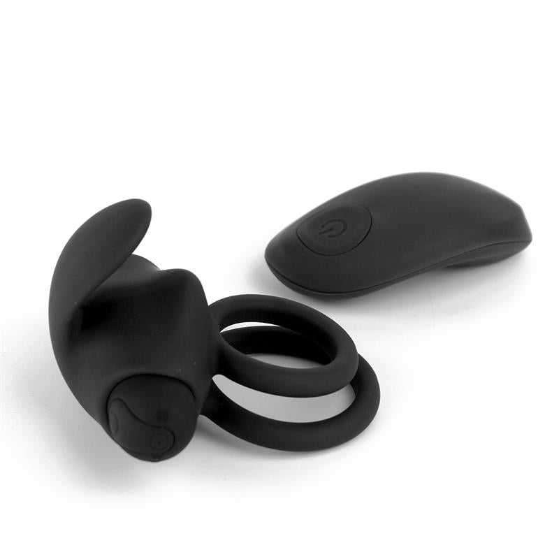 TARDENOCHE - REERIN ANILLO VIBRADOR USB DUAL CONTROL REMOTO USB SILICONA