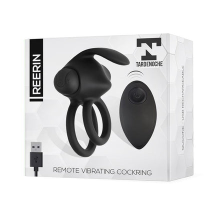 TARDENOCHE - REERIN ANILLO VIBRADOR USB DUAL CONTROL REMOTO USB SILICONA