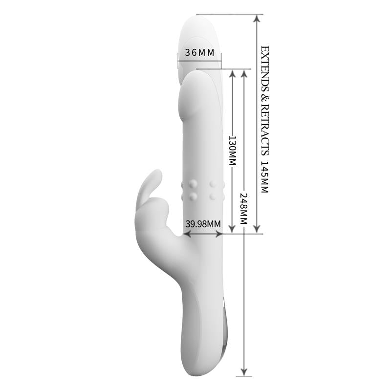PRETTYLOVE - REESE VIBRADOR CON BOLAS GIRATORIAS Y MOVIMIENTO
