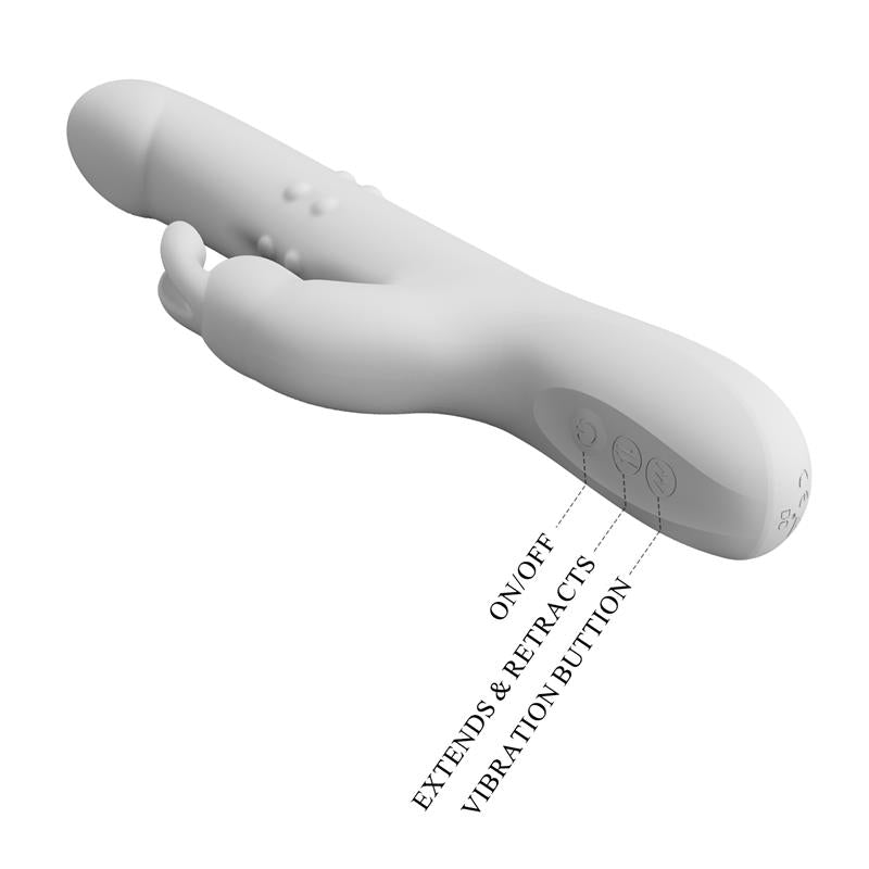 PRETTYLOVE - REESE VIBRADOR CON BOLAS GIRATORIAS Y MOVIMIENTO