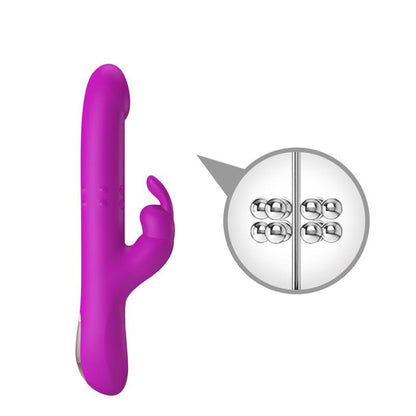 PRETTYLOVE - REESE VIBRADOR CON BOLAS INTERNAS Y THRUSTING USB