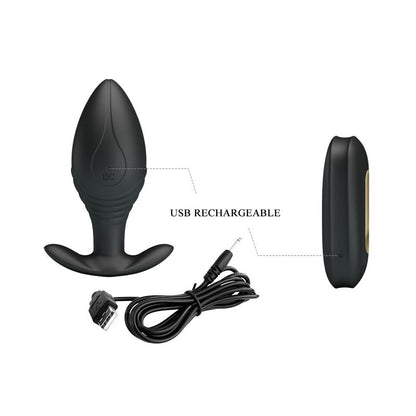 PRETTYLOVE - REGINA ROYAL PLUG ANAL CON CONTROL REMOTO USB