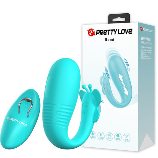 PRETTYLOVE - REMI ESTIMULADOR CON VIBRACIÓN Y THRUSTING