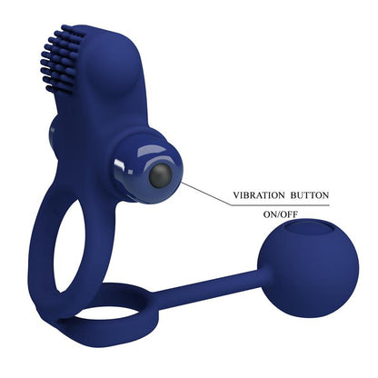 PRETTYLOVE - REMINGTON ANILLO VIBRADOR CON BOLA PÉNDULO