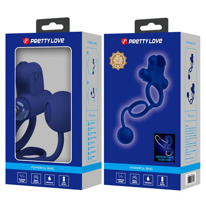 PRETTYLOVE - REMINGTON ANILLO VIBRADOR CON BOLA PÉNDULO