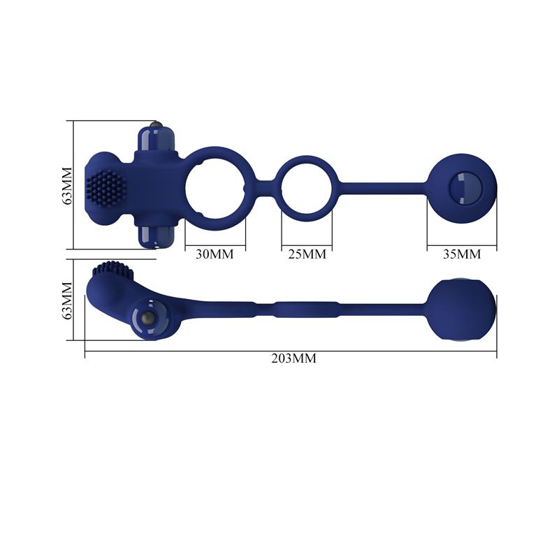 PRETTYLOVE - REMINGTON ANILLO VIBRADOR CON BOLA PÉNDULO