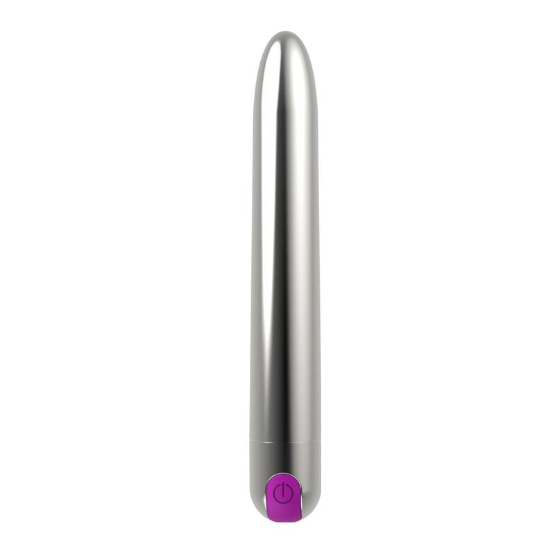 LATETOBED - RENEE VIBRADOR 10 FUNCIONES 18,5 CM USB PLATA