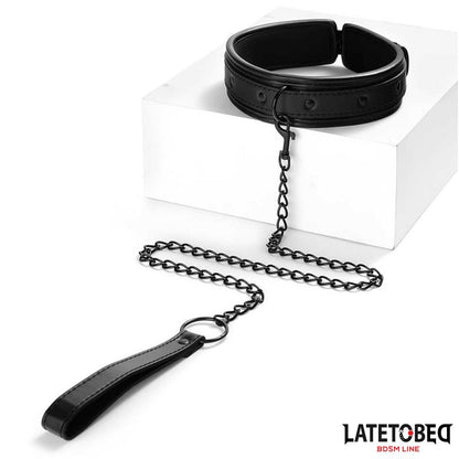 LATETOBED BDSM LINE - RESTRICCIONES CON COLLAR CON CORREA Y ESPOSAS