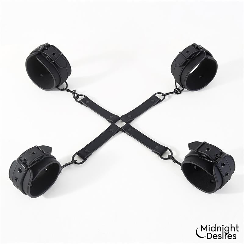 MIDNIGHT DESIRES - RESTRICCIONES CON ESPOSAS PARA MUÑECAS Y TOBILLOS