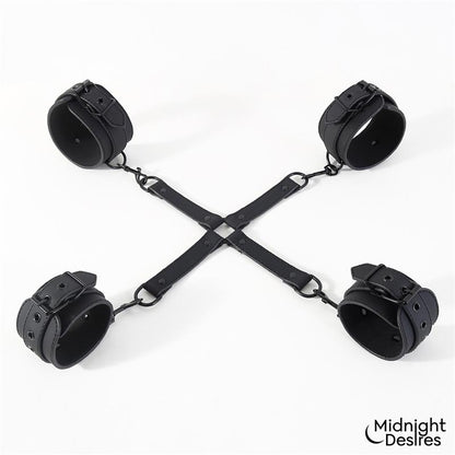 MIDNIGHT DESIRES - RESTRICCIONES CON ESPOSAS PARA MUÑECAS Y TOBILLOS