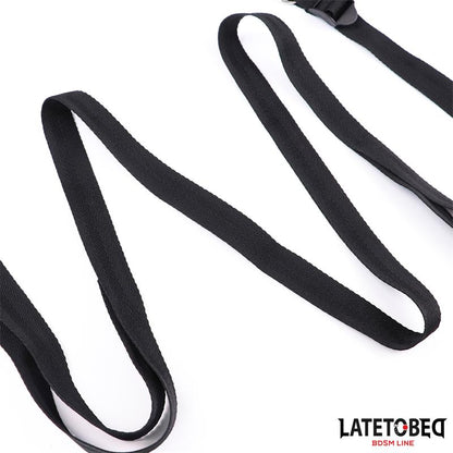 LATETOBED BDSM LINE - RESTRICCIONES DE CAMA NEGRO AJUSTABLE