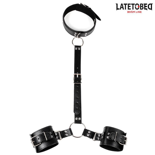LATETOBED BDSM LINE - RESTRICCIONES DE COLLAR CON ESPOSAS