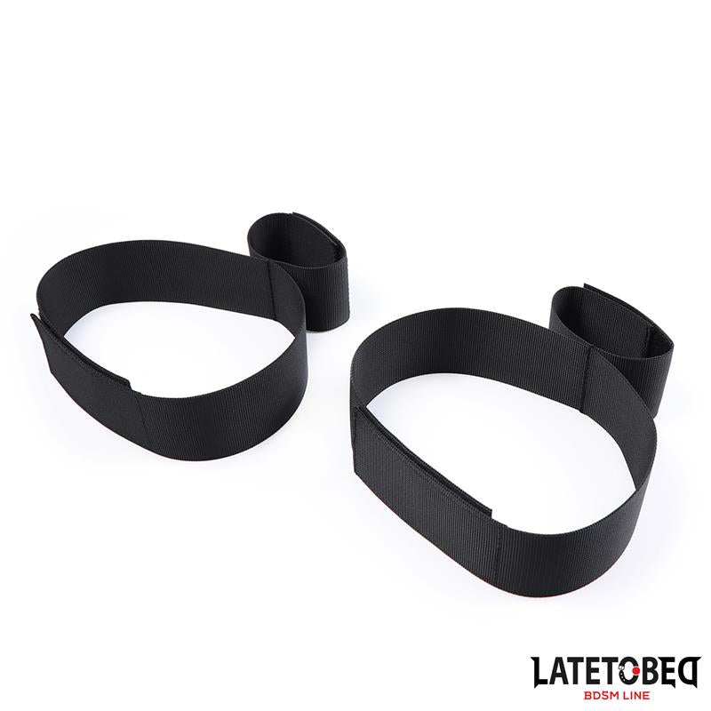 LATETOBED BDSM LINE - RESTRICCIONES DE MANOS Y MUSLOS NYLON