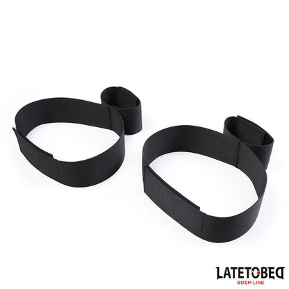 LATETOBED BDSM LINE - RESTRICCIONES DE MANOS Y MUSLOS NYLON