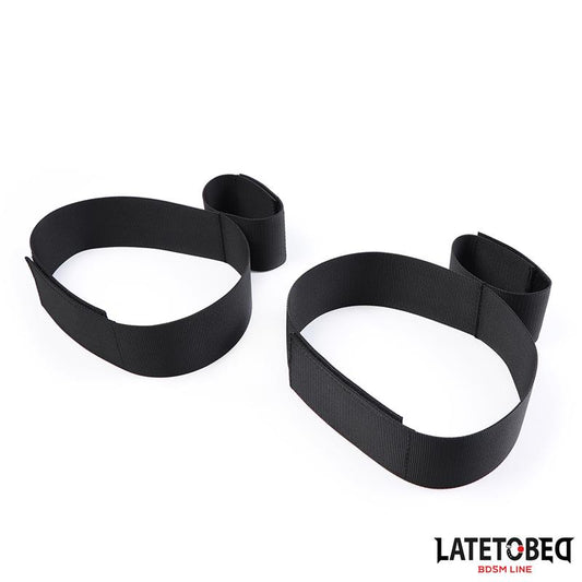 LATETOBED BDSM LINE - RESTRICCIONES DE MANOS Y MUSLOS NYLON