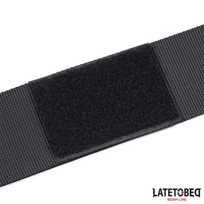 LATETOBED BDSM LINE - RESTRICCIONES DE MANOS Y MUSLOS NYLON