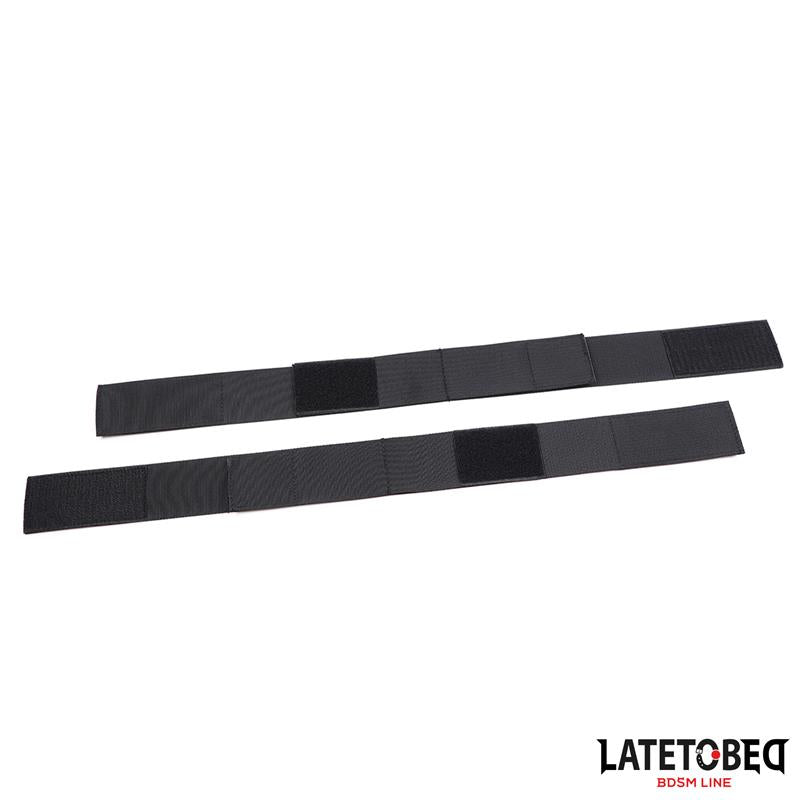 LATETOBED BDSM LINE - RESTRICCIONES DE MANOS Y MUSLOS NYLON