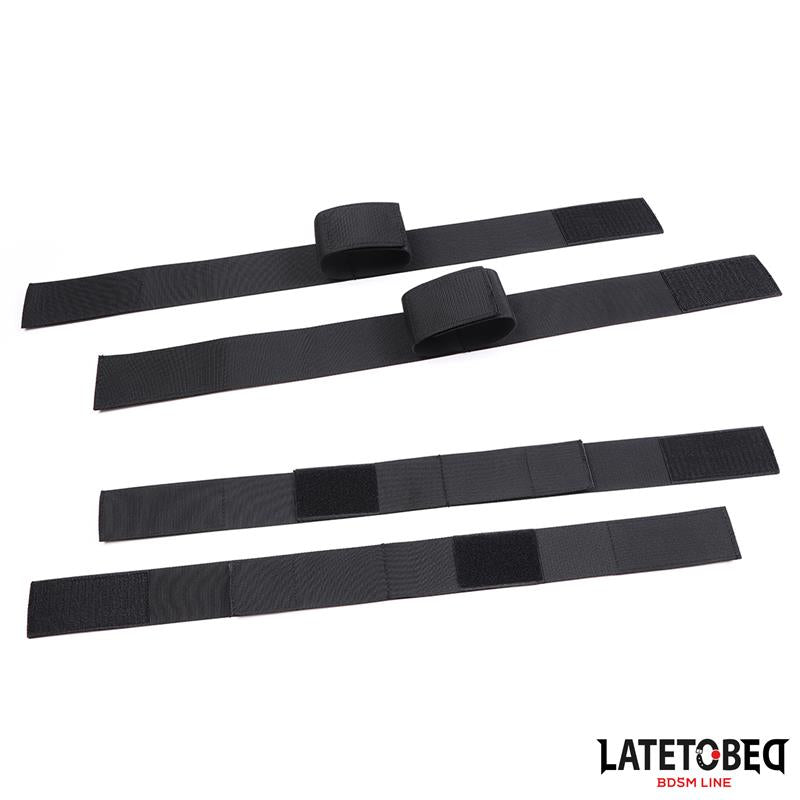 LATETOBED BDSM LINE - RESTRICCIONES DE MANOS Y MUSLOS NYLON