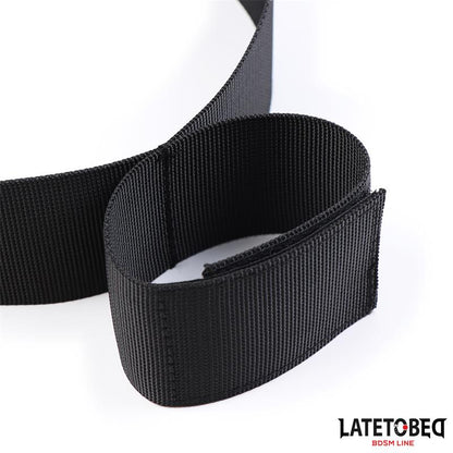 LATETOBED BDSM LINE - RESTRICCIONES DE MANOS Y MUSLOS NYLON