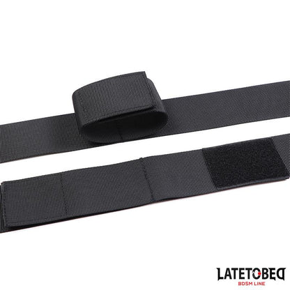 LATETOBED BDSM LINE - RESTRICCIONES DE MANOS Y MUSLOS NYLON