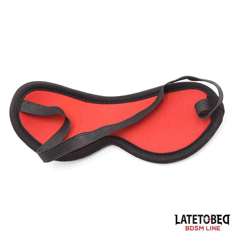 LATETOBED BDSM LINE - RESTRICCIONES PARA LA CAMA CON ANTIFAZ ESPOSAS AJUSTABLES Y DESMONTABLES