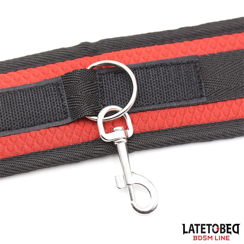 LATETOBED BDSM LINE - RESTRICCIONES PARA LA CAMA CON ANTIFAZ ESPOSAS AJUSTABLES Y DESMONTABLES