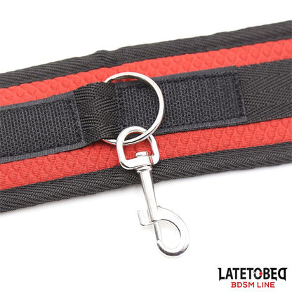 LATETOBED BDSM LINE - RESTRICCIONES PARA LA CAMA CON ANTIFAZ ESPOSAS AJUSTABLES Y DESMONTABLES