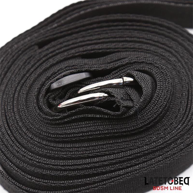 LATETOBED BDSM LINE - RESTRICCIONES PARA LA CAMA CON ANTIFAZ ESPOSAS AJUSTABLES Y DESMONTABLES
