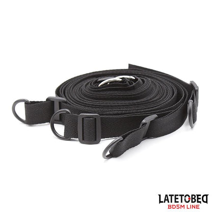 LATETOBED BDSM LINE - RESTRICCIONES PARA LA CAMA CON ANTIFAZ ESPOSAS AJUSTABLES Y DESMONTABLES