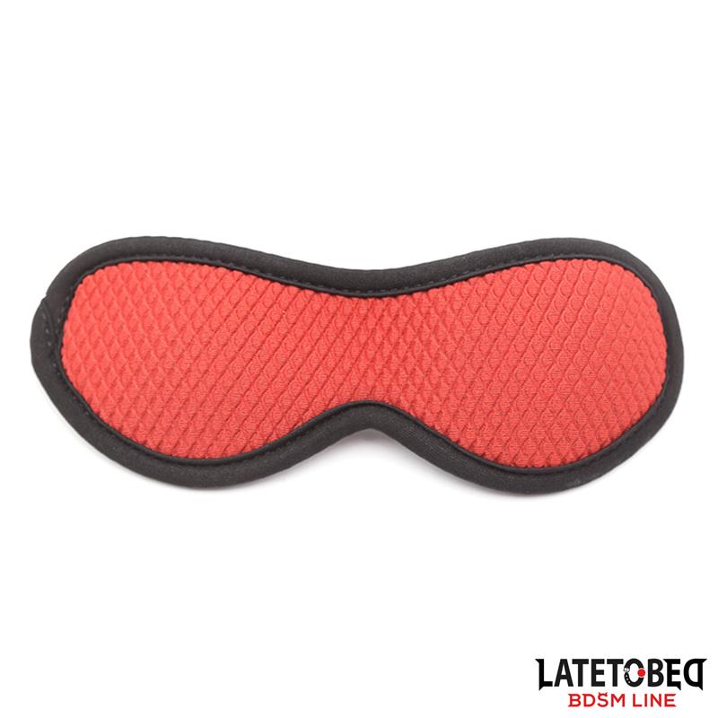 LATETOBED BDSM LINE - RESTRICCIONES PARA LA CAMA CON ANTIFAZ ESPOSAS AJUSTABLES Y DESMONTABLES