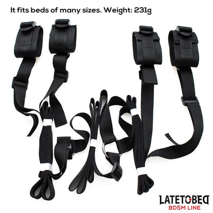 LATETOBED BDSM LINE - RESTRICCIONES PARA LA CAMA CON ESPOSAS AJUSTABLES
