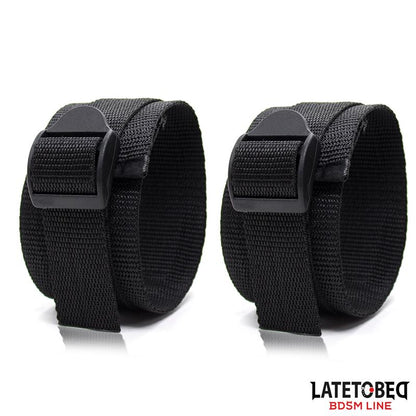 LATETOBED BDSM LINE - RESTRICCIONES PARA LA CAMA CON ESPOSAS AJUSTABLES