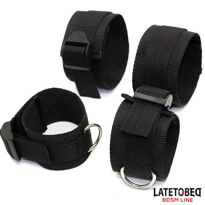 LATETOBED BDSM LINE - RESTRICCIONES PARA LA CAMA CON ESPOSAS AJUSTABLES