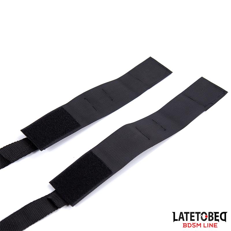 LATETOBED BDSM LINE - RESTRICCIONES PARA LA CAMA DE NYLON CON ARGOLLAS DE PLÁSTICO
