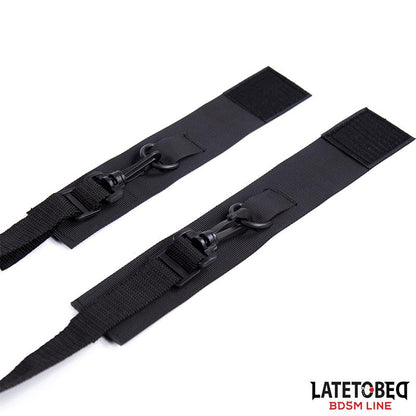 LATETOBED BDSM LINE - RESTRICCIONES PARA LA CAMA DE NYLON CON ARGOLLAS DE PLÁSTICO