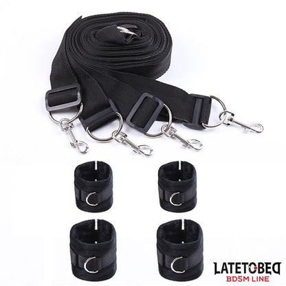 LATETOBED BDSM LINE - RESTRICCIONES PARA LA CAMA ESPOSAS AJUSTABLES Y DESMONTABLES