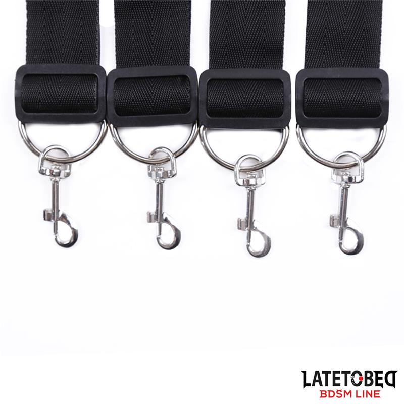 LATETOBED BDSM LINE - RESTRICCIONES PARA LA CAMA ESPOSAS AJUSTABLES Y DESMONTABLES