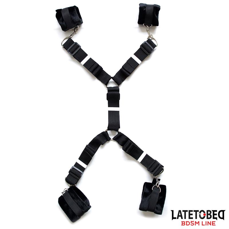 LATETOBED BDSM LINE - RESTRICCIONES PARA LA CAMA ESPOSAS AJUSTABLES Y DESMONTABLES