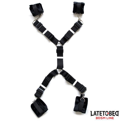 LATETOBED BDSM LINE - RESTRICCIONES PARA LA CAMA ESPOSAS AJUSTABLES Y DESMONTABLES