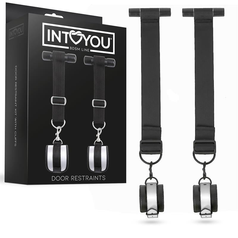 INTOYOU BDSM LINE - RESTRICCIONES PARA LA PUERTA CON ESPOSAS DESMONTABLES Y AJUSTABLES