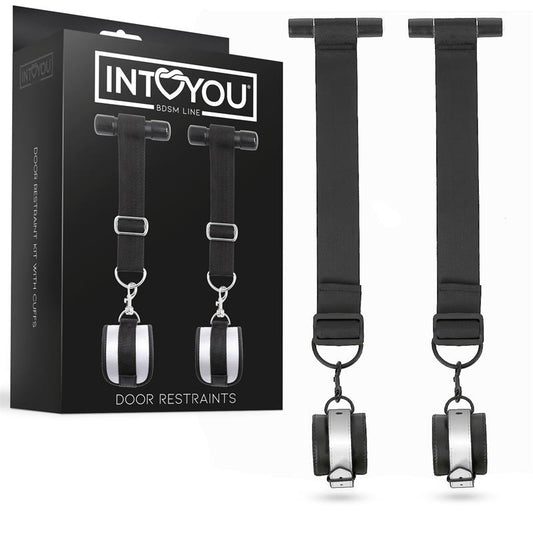INTOYOU BDSM LINE - RESTRICCIONES PARA LA PUERTA CON ESPOSAS DESMONTABLES Y AJUSTABLES