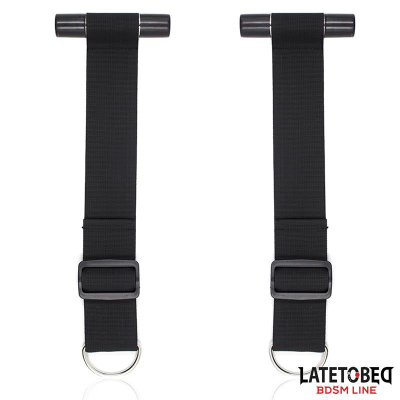LATETOBED BDSM LINE - RESTRICCIONES PARA PUERTA CON ESPOSAS ADJUSTABLES Y DESMONTABLES