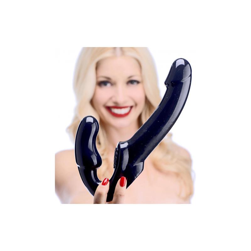 STRAP U - REVOLVER DILDO DOBLE PUNTO G NEGRO